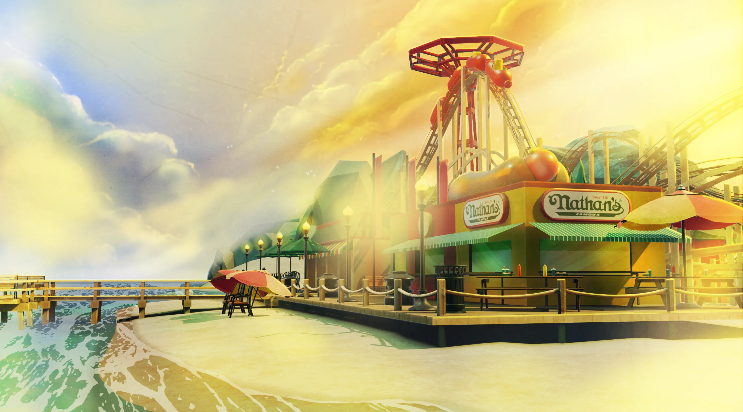 Nathan's Coney Island Meatopia scene